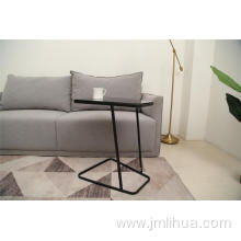 side table metal glass multifunction